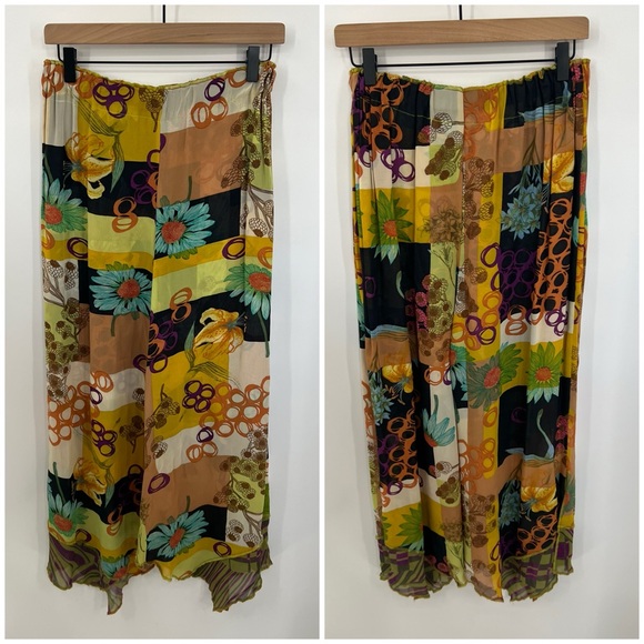 Vintage Nothing Matches bohemian floral wide leg pant - Picture 1 of 9